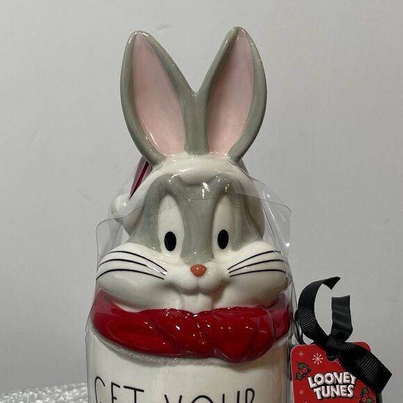 Rae Dunn Buggs Bunny Mug with Topper NWT - Picture 5 of 10
